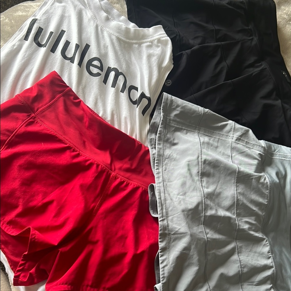 Lululemon Tank, Tennis Skirts, and Shorts Set! BUNDLE!